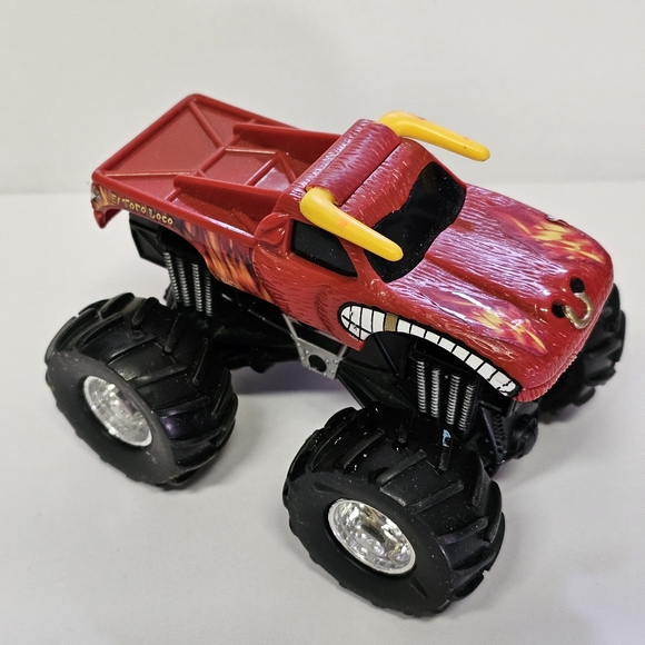 Buy 2, Get This FREE! Hot Wheels Monster Jam Truck El Toro Loco 1/64 Truck - Picture 3 of 10